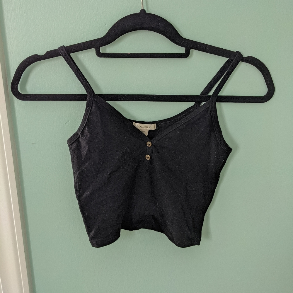SOLD black camisole crop top